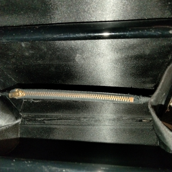 Black patent vintage Lewis box purse bag crossbody - Picture 6 of 12